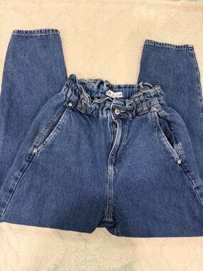 Zara Scrunched Waist Jeans